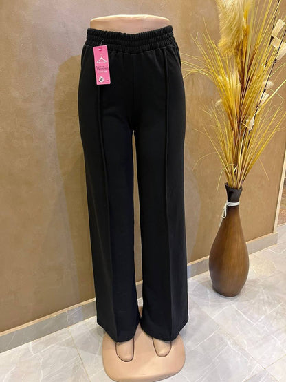Wide Leg Solid Pants
