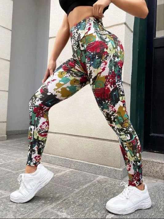High Waist printed Legging