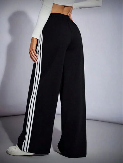 Wide Leg Three Line Pants