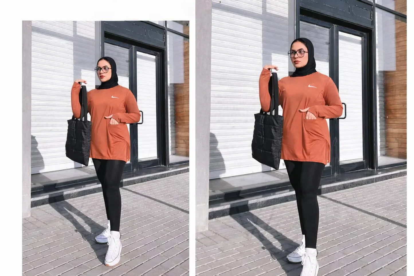 Long Sleeve Dry Fit Sports Top with Side Pockets – 4 Colors