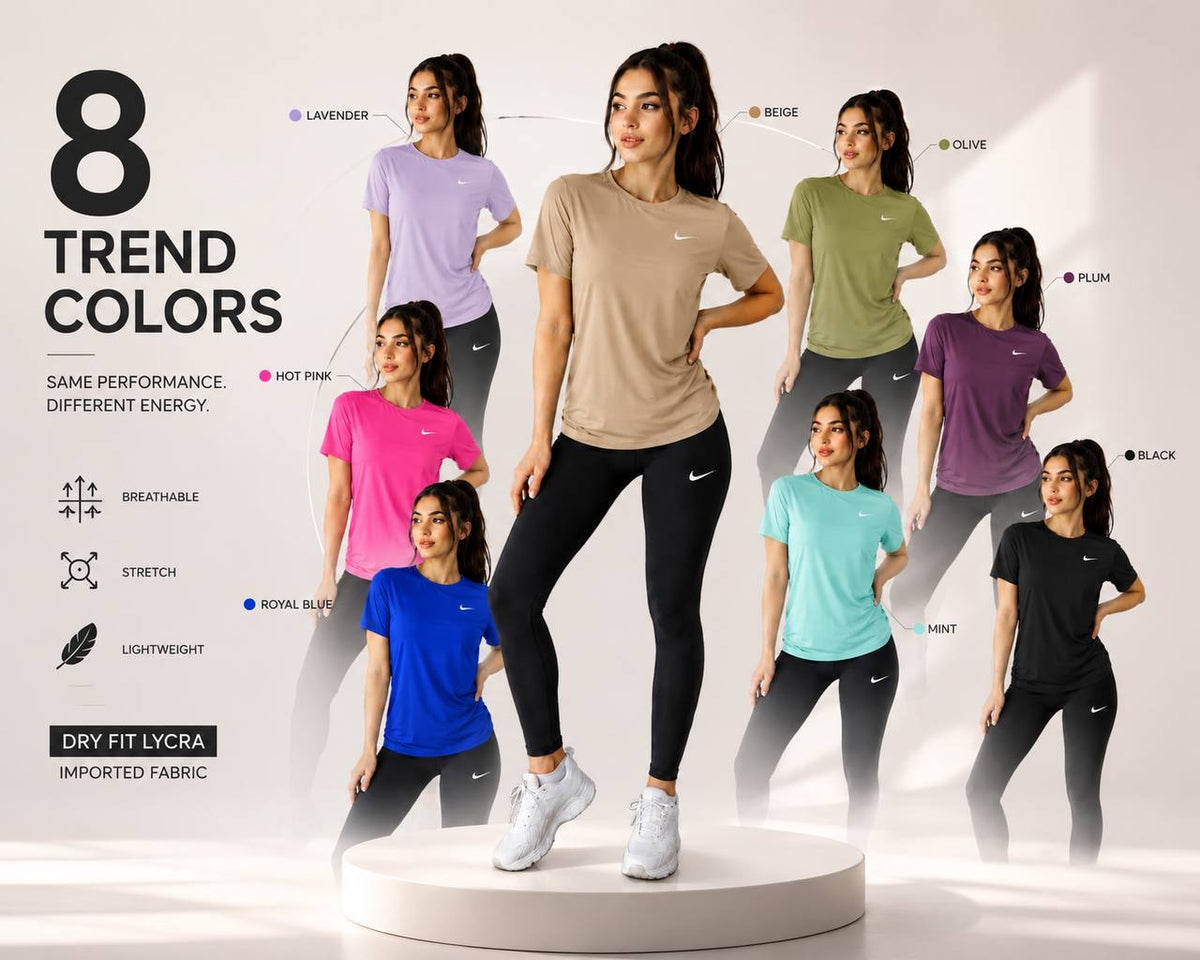Women's Dry Fit Short Sleeve T-shirt – 9 Colors