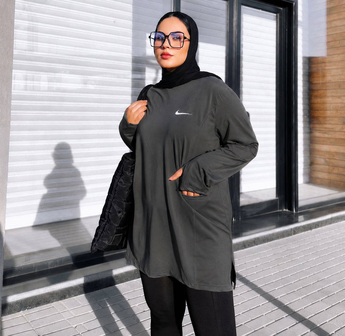 Long Sleeve Dry Fit Sports Top with Side Pockets – 4 Colors