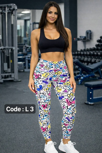 High Waist printed Legging
